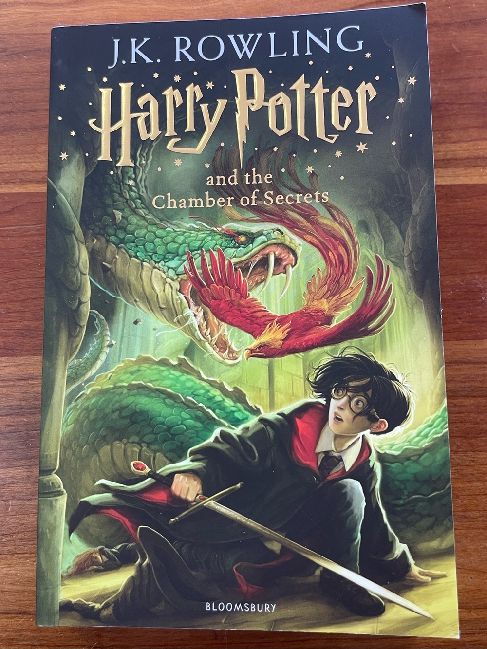 J.K. Rowling Harry Potter and the Chamber of Secrets - Green/Red Paperback